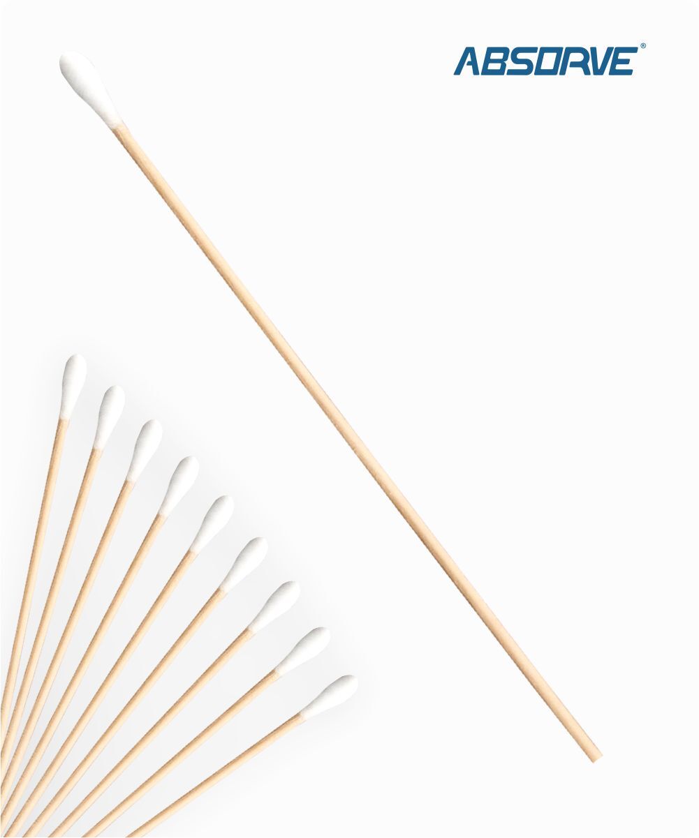 Swab para coleta de amostras haste de madeira